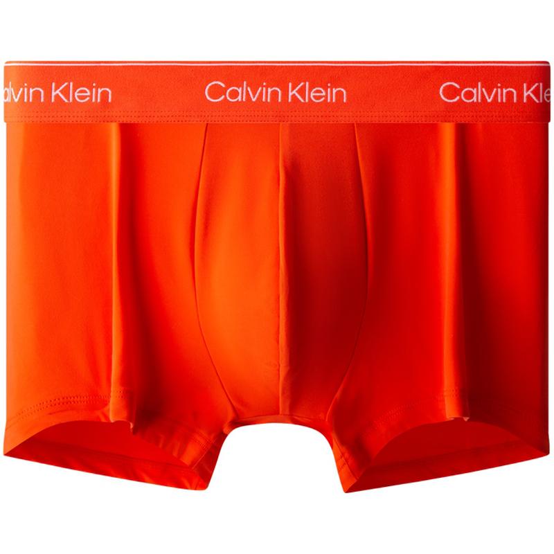 

Calvin Klein Modern Gravity Letter Print Sun Protection Quick-Dry Anti-Chafing Boxer Shorts Men bottoms Orange NB35393CI M