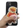 2pcs 3D Shiba Inu Stickers – Cute Orange Apparel Shiba Inu Stickers, 3D Cute Chubby Shiba Inu (Design), Silicone Self-Adhesive