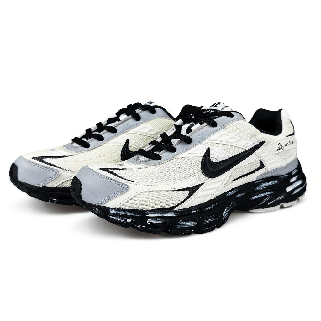 Nike Initiator Abrasion Resistant Running Shoes Unisex Black White Gray 394055-100(Team1455-1LD)