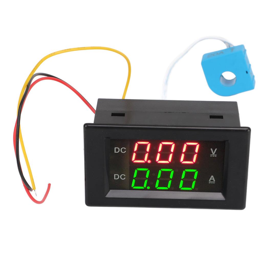 2 in 1 Volt Amp Meter 600V 20A Dual Digital Display LED Ammeter Voltmeter Gauge for Car Motorcycle