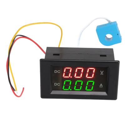 2 i 1 Volt Ampere Meter 600V 20A Dobbelt Digitalt Display LED Amperemeter Voltmeter Måler for Bil Motorsykkel