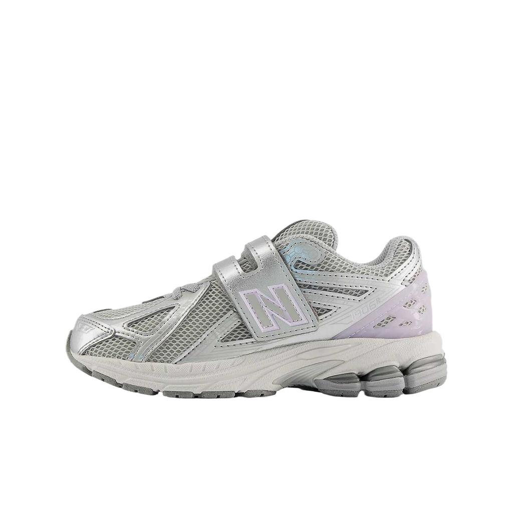 New Balance 1906 Klettverschluss Sportmode Vielseitige Stoßdämpfung Laufschuhe Kinder Sneaker Grau Lila PV1906CX