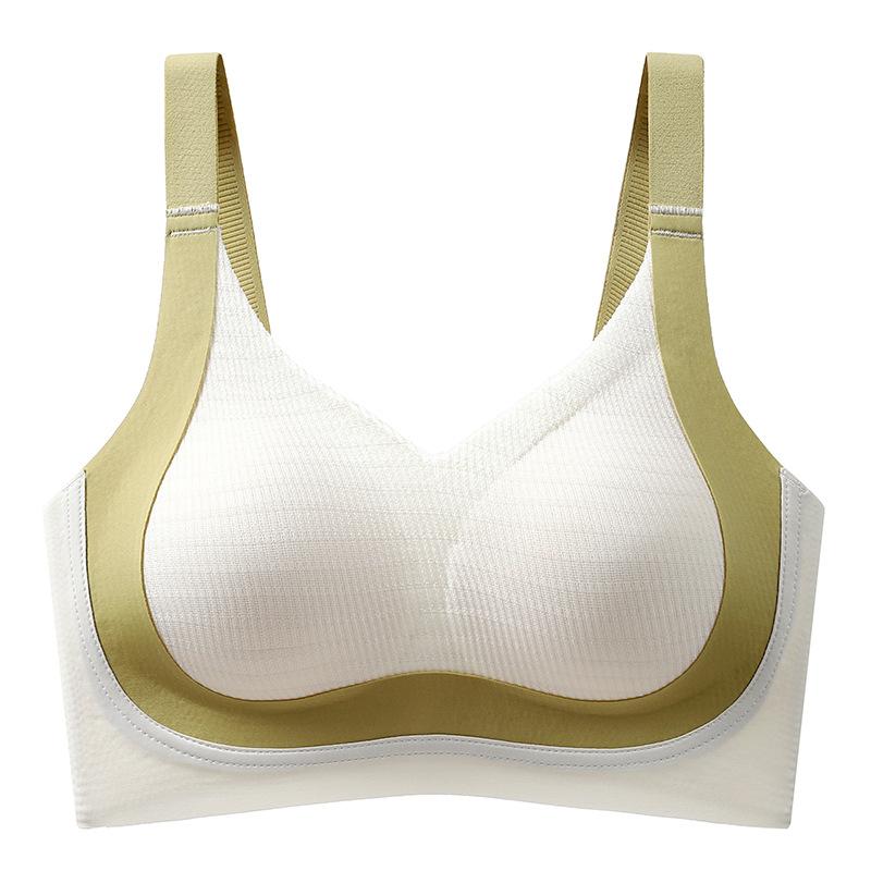 Red Bra Gathering Plus Size Bra for Women Anti Sagging Push Up Bra