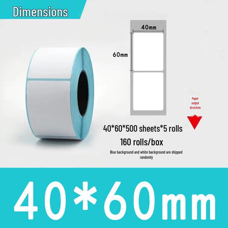 Three-Proof Thermal Label Paper 100x100mm & 70x20mm - Customizable for Label Printing