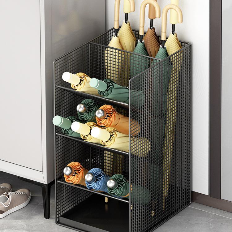 Stojak na parasole do przedpokoju - do użytku domowego i komercyjnego, z odpływem