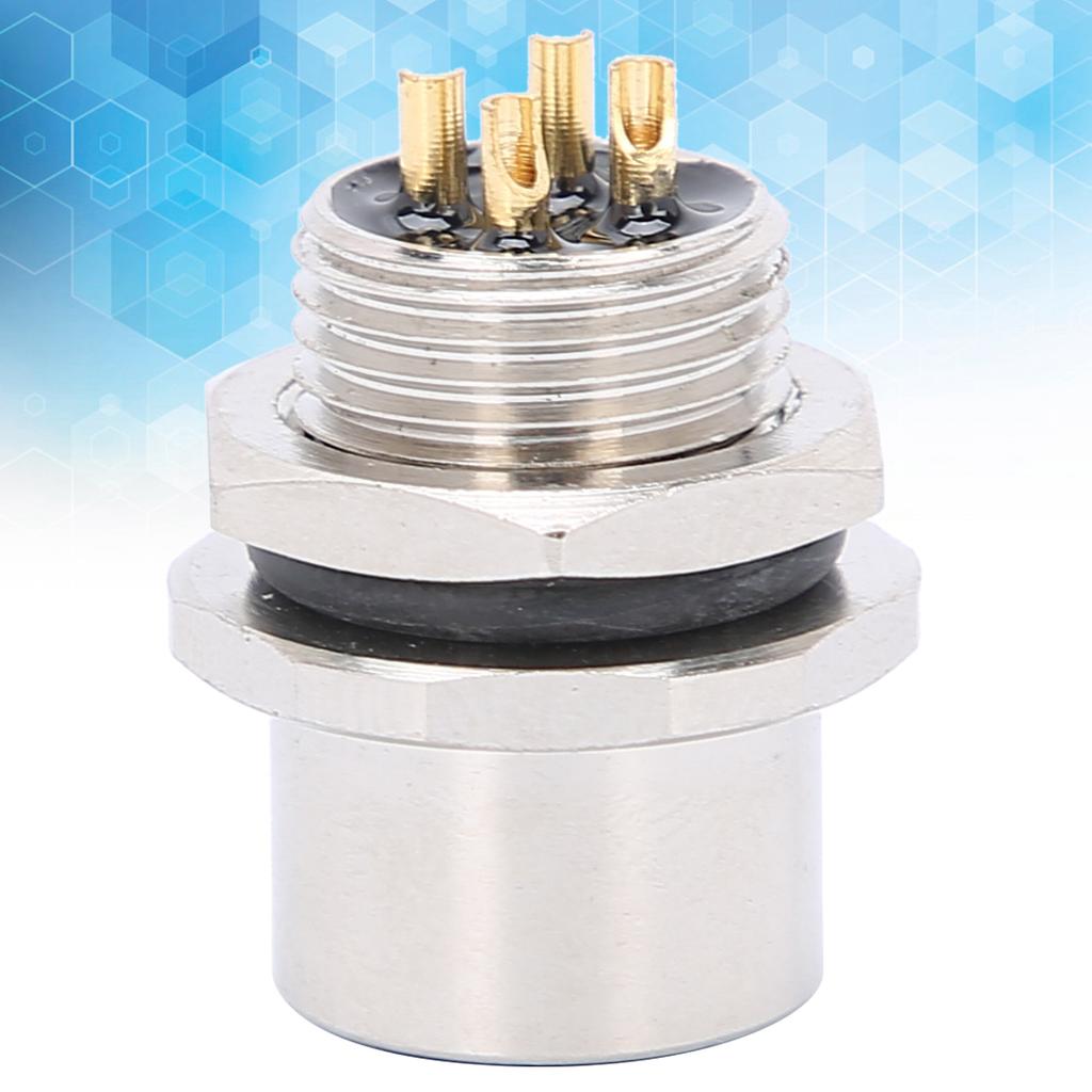 Waterproof Connector Thread Panel Front Mounting Socket Electrical Circuit Accessories ‑B‑S4
