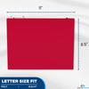 1InTheOffice Poly Expanding Hanging File Folders Letter Size, Hanging File Pocket, File Cabinet Dividers, Assorted, 5/Pack