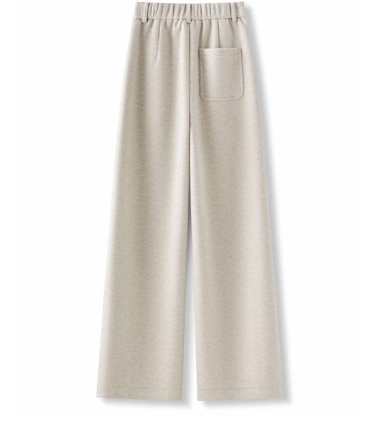 Autumn/Winter 2025 Women's Wide-Leg High-Waist Slimming Plus-Thick Long Casual Pants