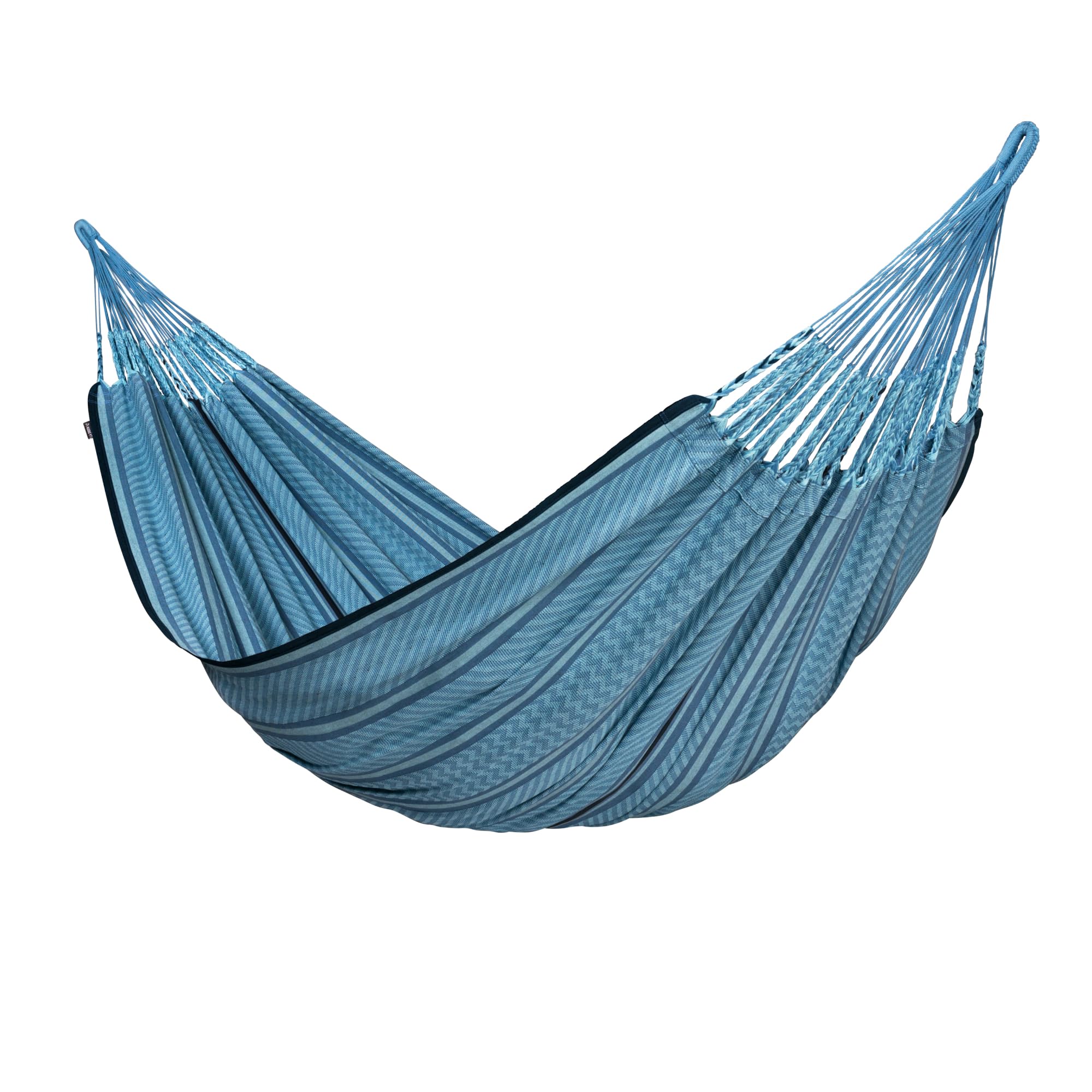 

LA SIESTA Классический гамак Двуспальный Флора Сделан из органического хлопка [1-2 человека] FLH16-Z3 (Голубая Зебра)