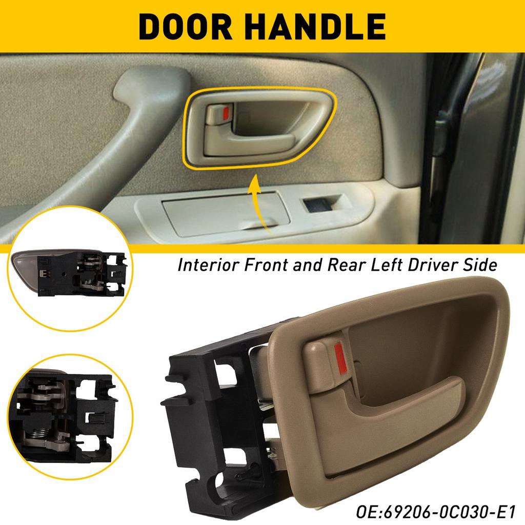 2X Car Inner Interior Door Handle Front Rear Left Right Door Panel Pull Handle For Toyota Avalon Sequoia Tundra Pickup 2001-2007