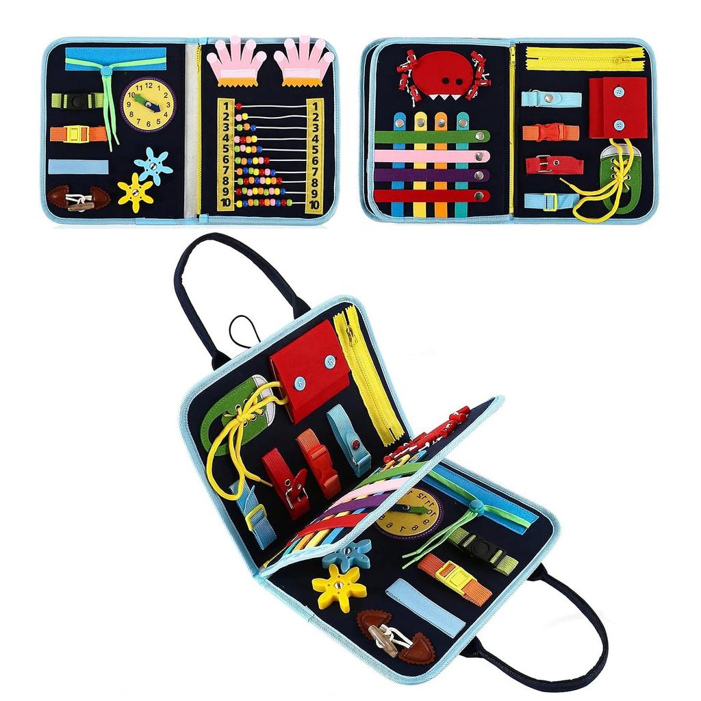 Montessori Dressing Practice Educational Alphabetical Learning Boys and Daily Habits Brain Sensory Fingertip Christmas Gift Toy, Toy, Chart, Toy,