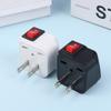 US 2-Pin Steckeradapter Konverter Ac100~250V 10A Mit Haupt Ein/Aus Schalter LED-Anzeige Wsa-6 Elektrischer Steckeradapter