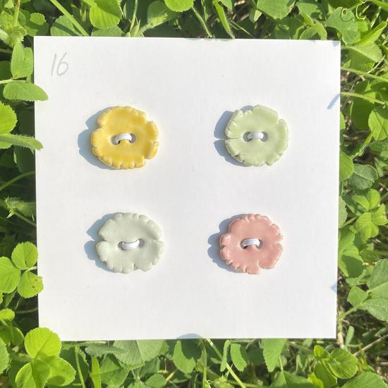 Rainbow Ceramic Button Fasteners for DIY Knitting & Doll Clothes (12/15mm)