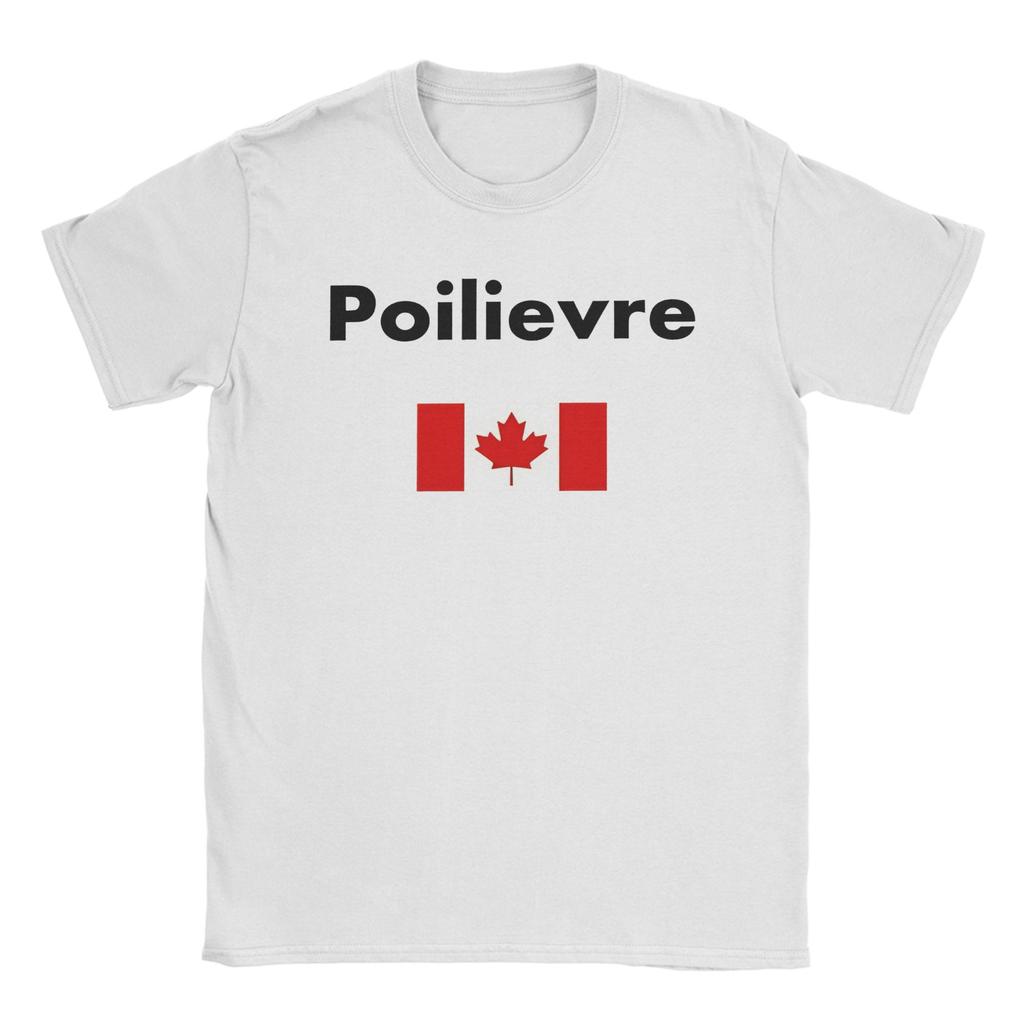 Oversized T-Shirt Beach Pierre Poilievre Canada Canadian Flag Hippie T Shirts Cotton Tshirt for Man Y2K Retro Short Sleeve Tops