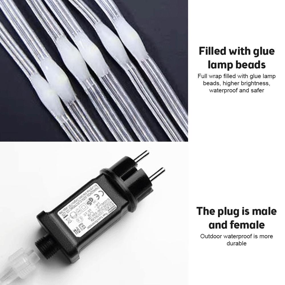 400 Led String Curtain Lights with Remote and APP Control 6.5x6.5Ft DIY Hanging Fairy Lights 5