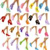 Random 29 Pcs/Set Doll Clothes for 11.5'' Doll Clothes 1 Doll Body and Head 1 Gown 10 Mini Dresses 5 Shoes 12 Accessories Kids Toy Accessories