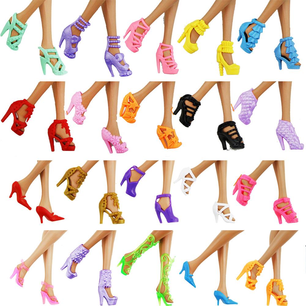 Random 29 Pcs/Set Doll Clothes for 11.5'' Doll Clothes 1 Doll Body and Head 1 Gown 10 Mini Dresses 5 Shoes 12 Accessories Kids Toy Accessories