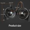 2PCS Direct Replacement Heavy Duty Auto Horns Single Plug Connection Easy Install Enhancing Sound Output  For Vehicle