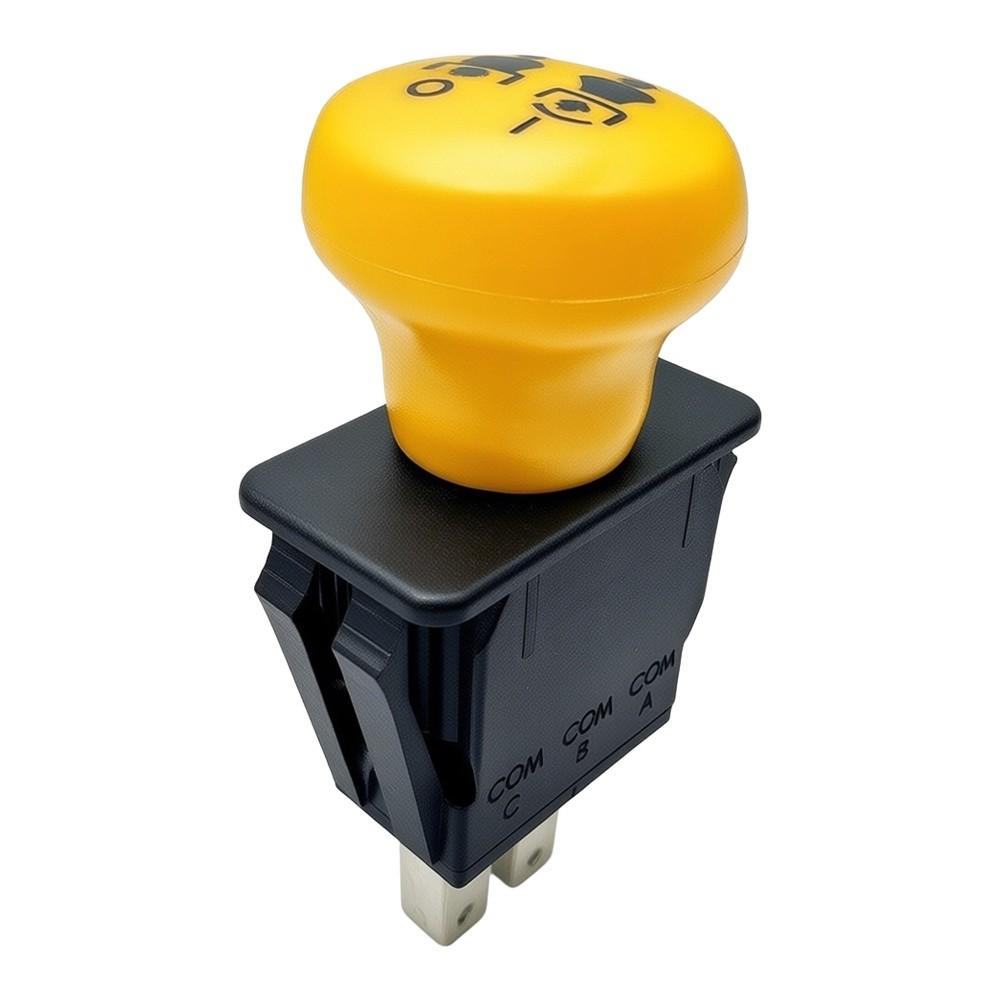 PTO Engagement Switch Engine PTO Switch For Grass Cutting Tasks Black Yellow Replacement Lawn Mower Switch Tool Part