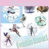 Exquisite Genshin Impact Barbatos Keqing Barbara Acrylic Figure Stand For Display Decor