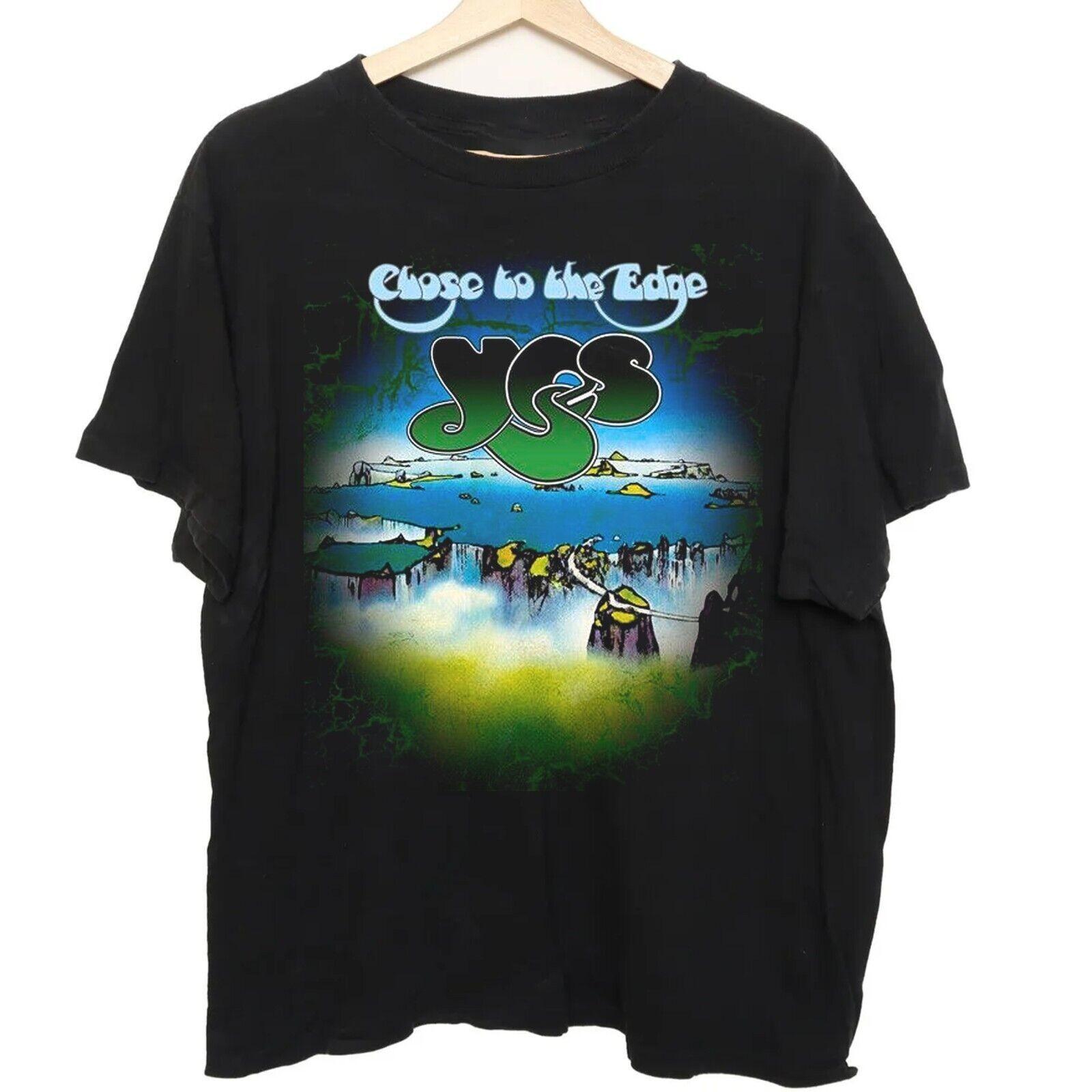 Yes band Album Gift For Fans Cotton Black All Size T Shirt JU155 M