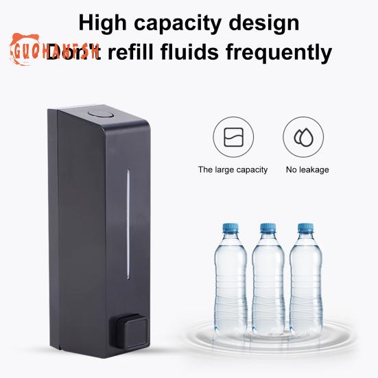 600ml Press-type Soap Dispenser, Wall Mounted, Universal, Hand Wash Lotion Container, for Bathroom