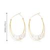 Fashion Layered Large Circle Earrings Exquisite Trendy Wedding Earing  for Women
