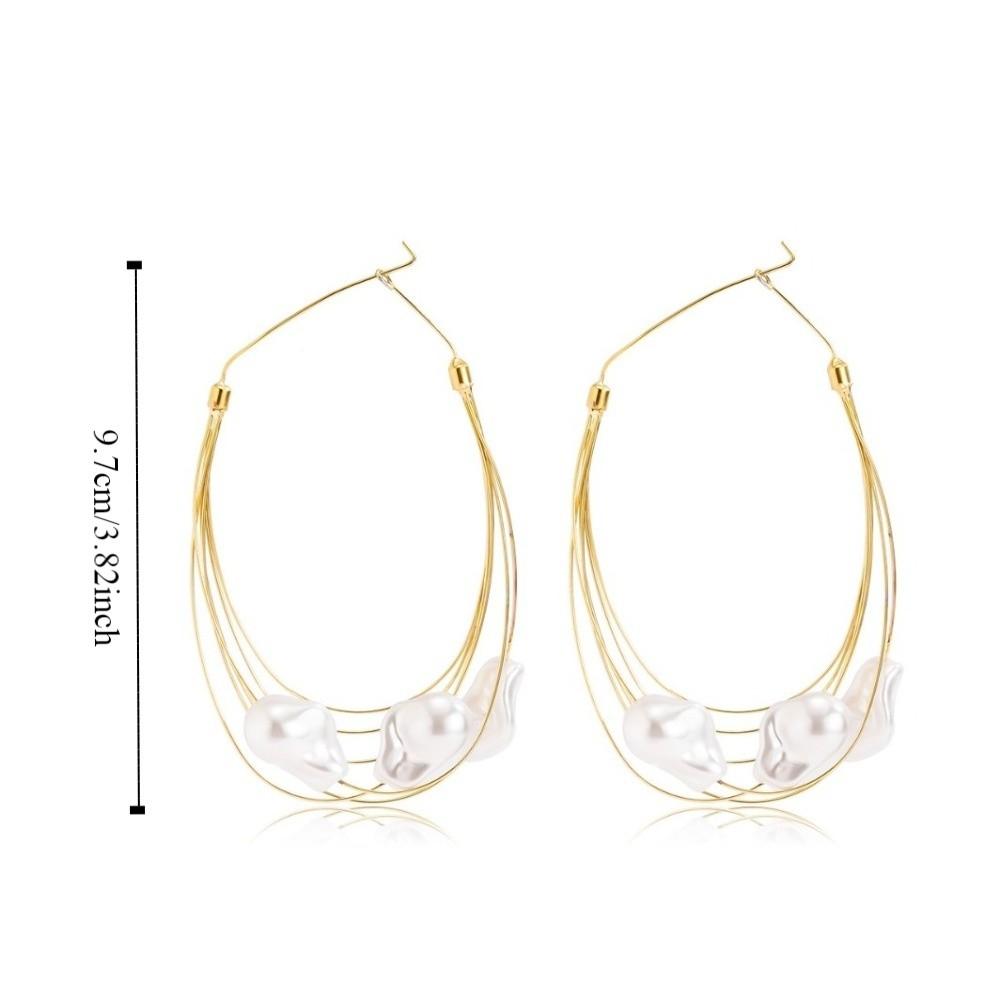 Fashion Layered Large Circle Earrings Exquisite Trendy Wedding Earing  for Women