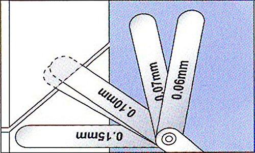 Niigata Seiki SK Thickness Gauge (Thickness Gauge) Made in Japan, 19-Piece Set, 100mm, 100ML, 0.01-0.10mm