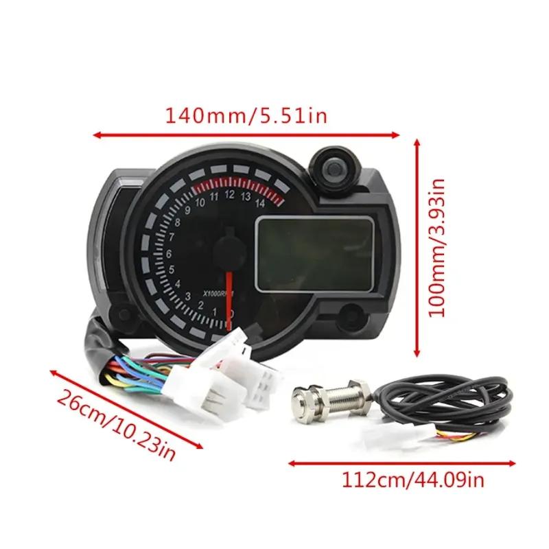 New KTM Pulsar LCD Digital Odometer Speedometer Instrument Universal For Motorcycle Colors Speed Gauge Meter Sensor Set