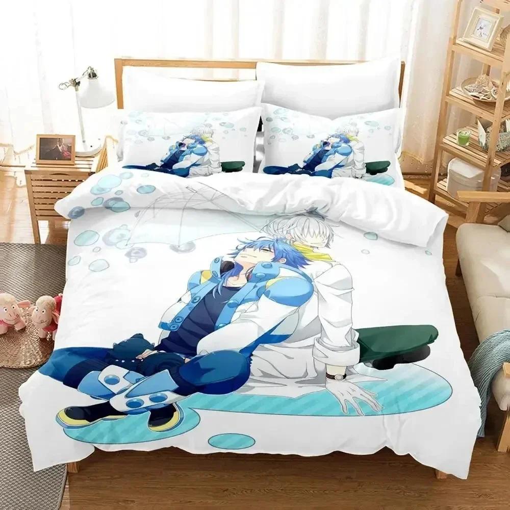 Comforter Anime Dramatical Murder Game Bedding Set Printed Bed Set With Bed Soft Queen King Size Bedclothes Home