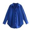 Fashion Casual Long Sleeve Office Shirt Women 2023 Multicolor Loose Simple Blouses Buttons Spring Autumn Lapel Ladies Tops 30443