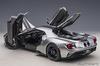 AUTOart 1/12 Scale Ford GT 2017 Metallic Silver/Black Stripes Finished Product 12108