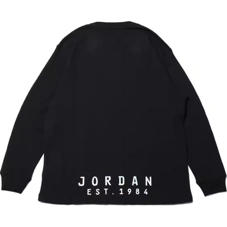 Jordan FW24 MJ ESS Lifestyle Locker Bequemes Rundhals-Sweatshirt Unisex-Sweatshirt Schwarz FV7456-010