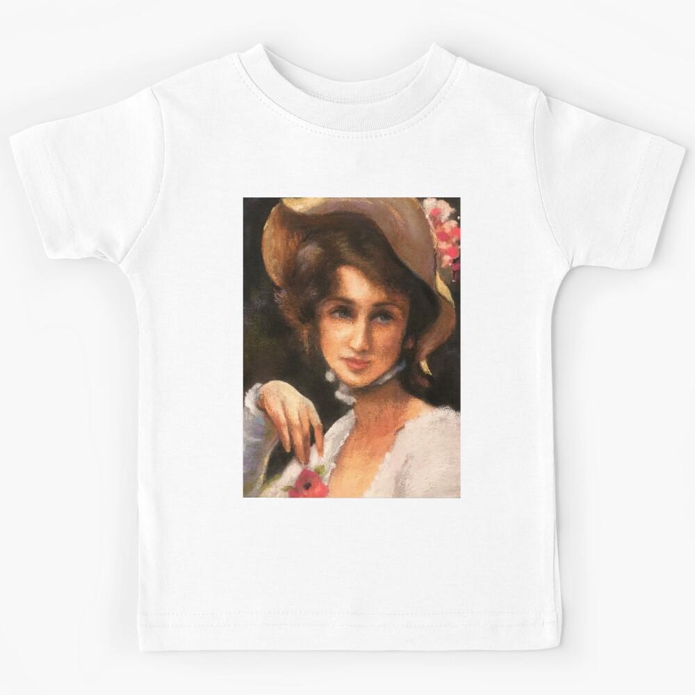 Victorian Lady in Waiting, Vintage Portrait Kids T-Shirt 170