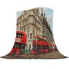 Cabina Telefonica di Londra Coperta in Pile Corallo Lenzuolo Invernale Copriletto Coperta per Divano Letto Leggera Sottile Morbida Calda Coperte in Flanella
