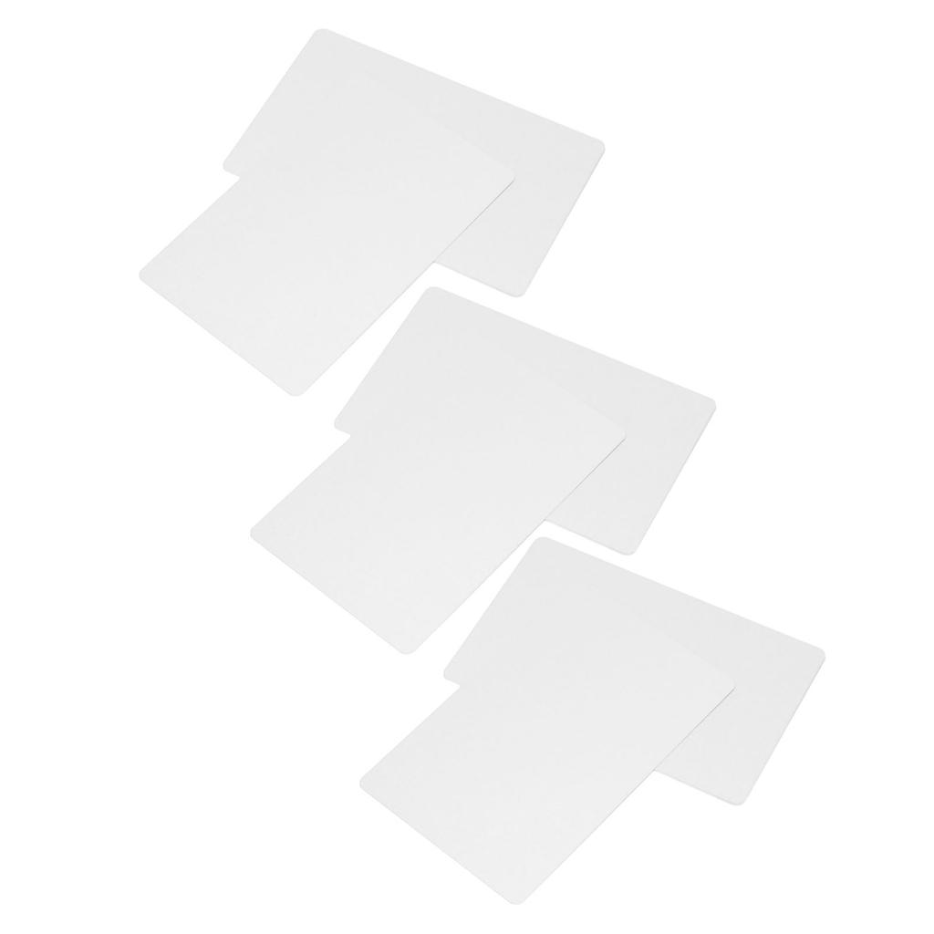 50 Sheets Metal Business Card Heat Transfer Aluminum Business Cards Blanks DIY Craft Supplies Pearl White