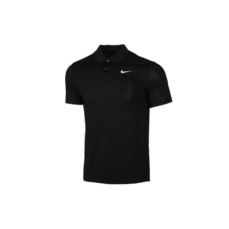 Nike Logo Quick Dry Breathable Sports Short Sleeve Polo Shirt Black Men s BV0355-010 S