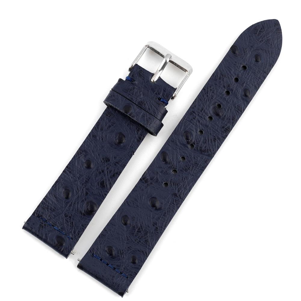 Ostrich Pattern Leather Quick Release Watchband 18mm 20mm 22mm Bracelet Genuine Leather Watch Strap Watch Accessories