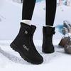 TUINANLE Hochwertige Herren-Schneestiefel Warme Plüsch-Winterschuhe Outdoor-Schneestiefel Damen Rutschfeste Plateau-Schuhe