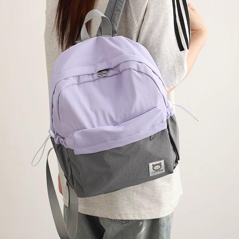 School Bag, Large Capacity, Simple and Versatile, High Value, Light Weight, Go Out Niche Strap Bag, Women's Backpack.