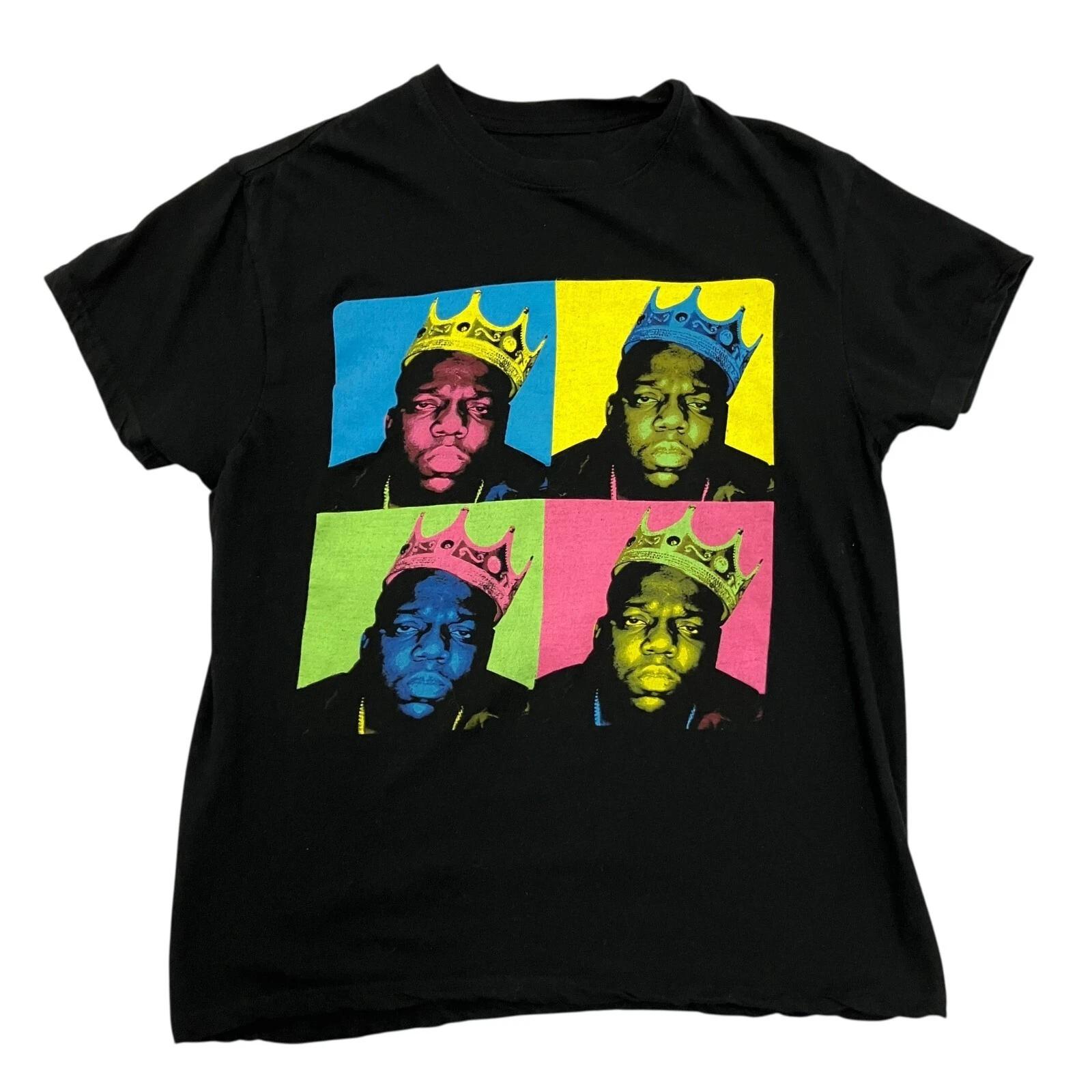 Notorious B.I.G T-Shirt Mens Small Black Short Sleeve Hip Hop Rap Music XXL