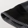 Men's fleece knitted cap with iron standard straight edge wool hat, brimless dome hat, pullover, ski cap