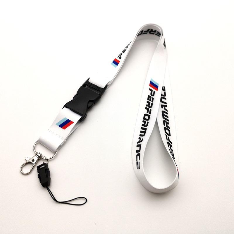 ZDNE2 BMW Emblem Nylon Lanyard Printing Style Long short Keychain For BMW M Performance E90 E60 E46 1 2 3 4 5 7 Series Accessories