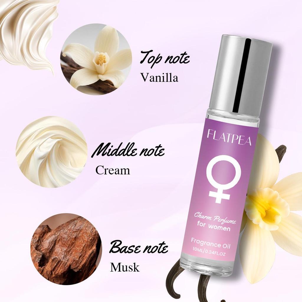 Women's Vanilla Gourmand Pheromone Perfume Oil - Alcohol-Free, Long-Lasting Scent