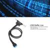 Double USB Baffle Cable Motherboard 19 Pin to Dual Port A Female Extension Rear Panel Bracket