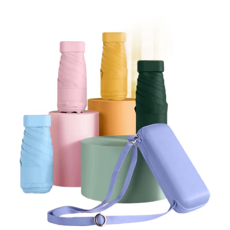 Hongye 2731 Compact Five-Fold Sun/Rain Umbrella