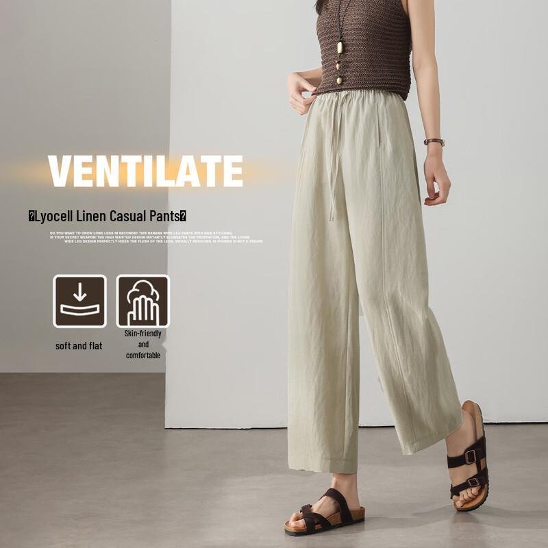 Women s Tencel Linen Blend Air Pants S