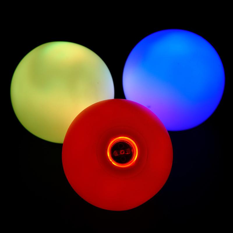 LED Juggling Balls Glow In Dark Color Changing Light Up Stage Performance Props