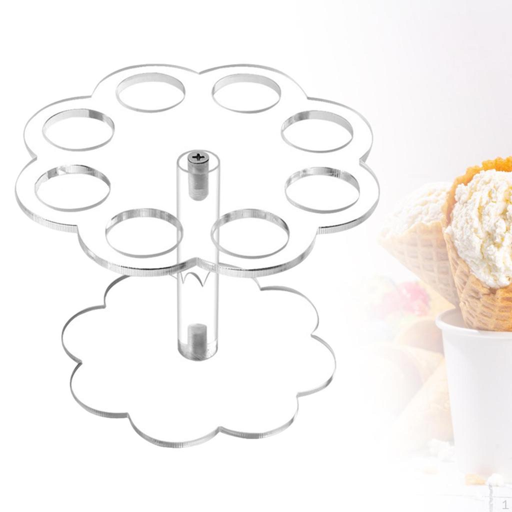 Acryl-Eistütenhalter, Wurst-/Waffelhalter-Ständer